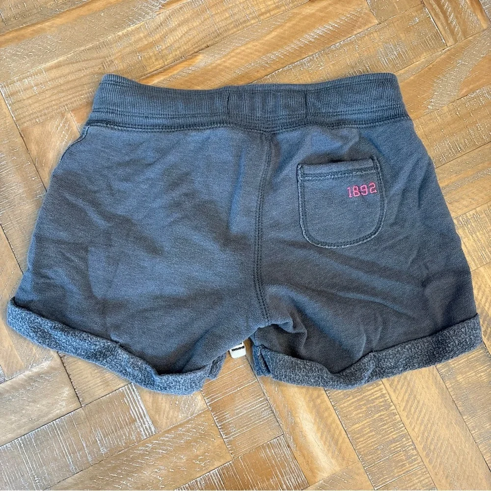 Abercrombie Kids Terry Fleece Gray Sweat Shorts Girls Size Small Y2K Style Retro